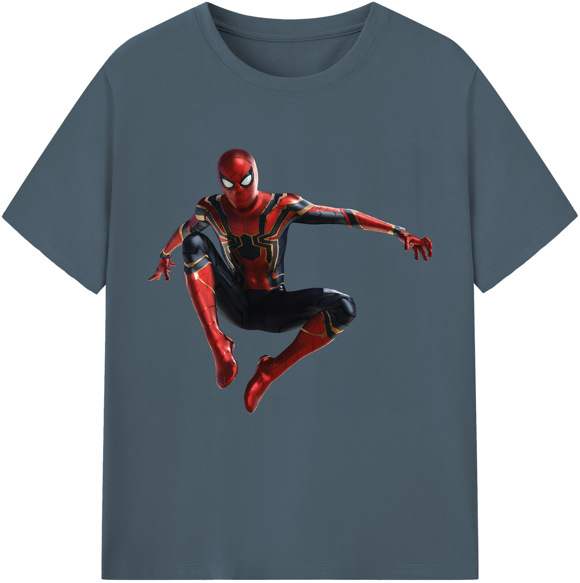 （画像用） Spider Man スパイダーマン 綿100％半袖Tシャツ（フロントプリント）